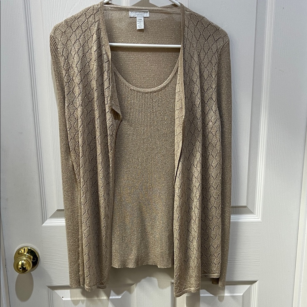 Charter Club Tan Women's Cardigan Sweater